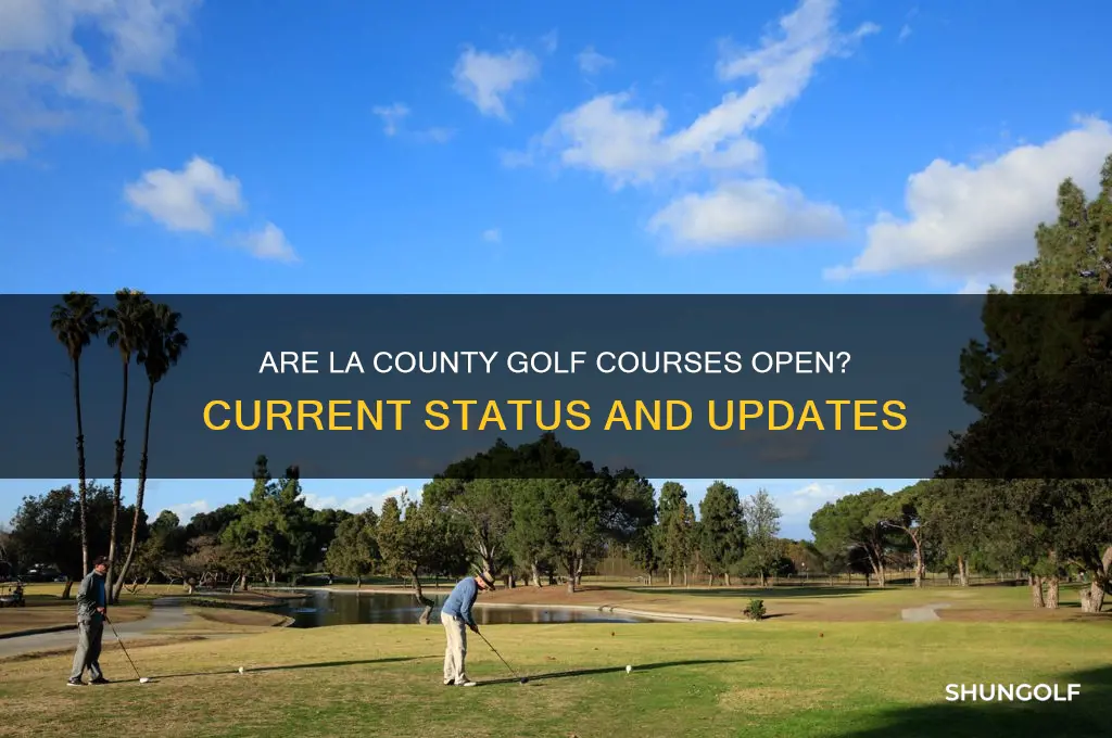 are la county golf course open