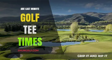 Last-Minute Golf Tee Times: Pros and Cons