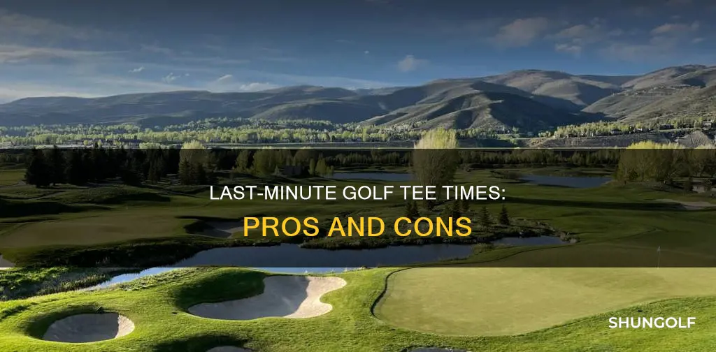 are last minute golf tee times