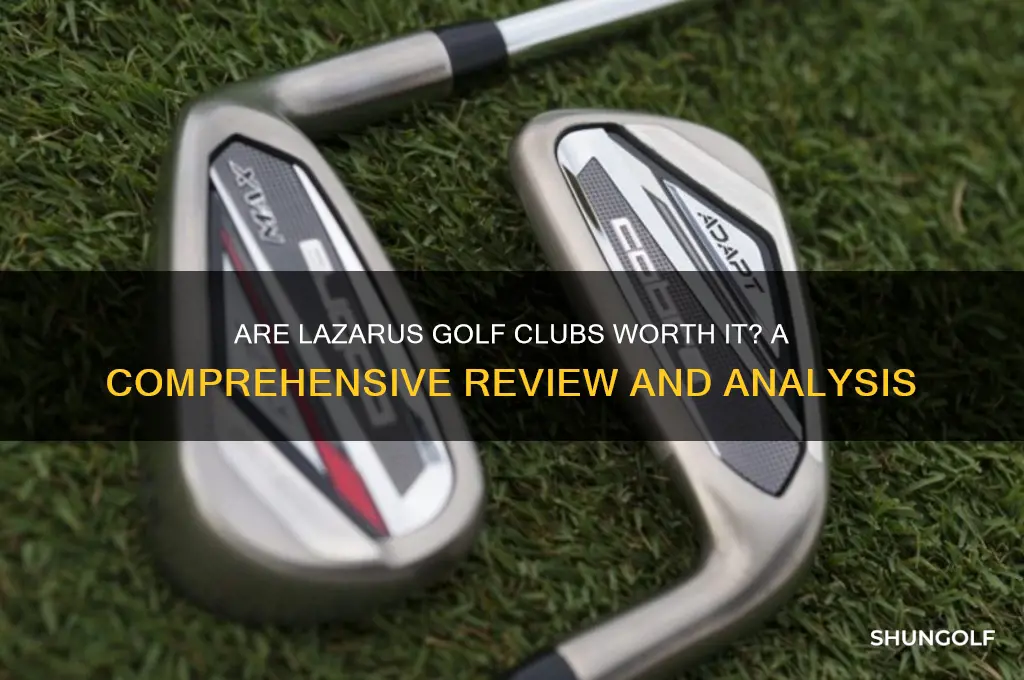 are lazarus golf clubs good