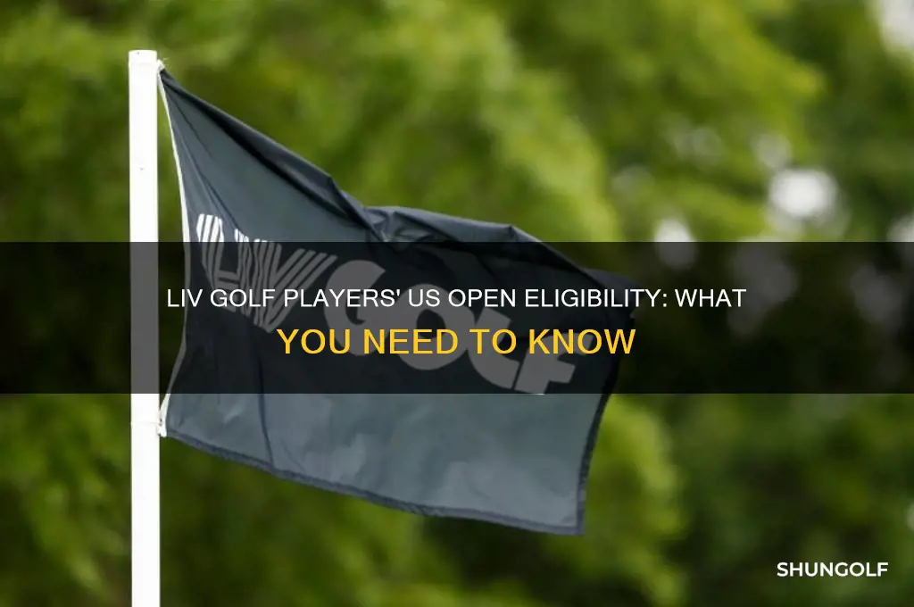 are liv golf players in the us open