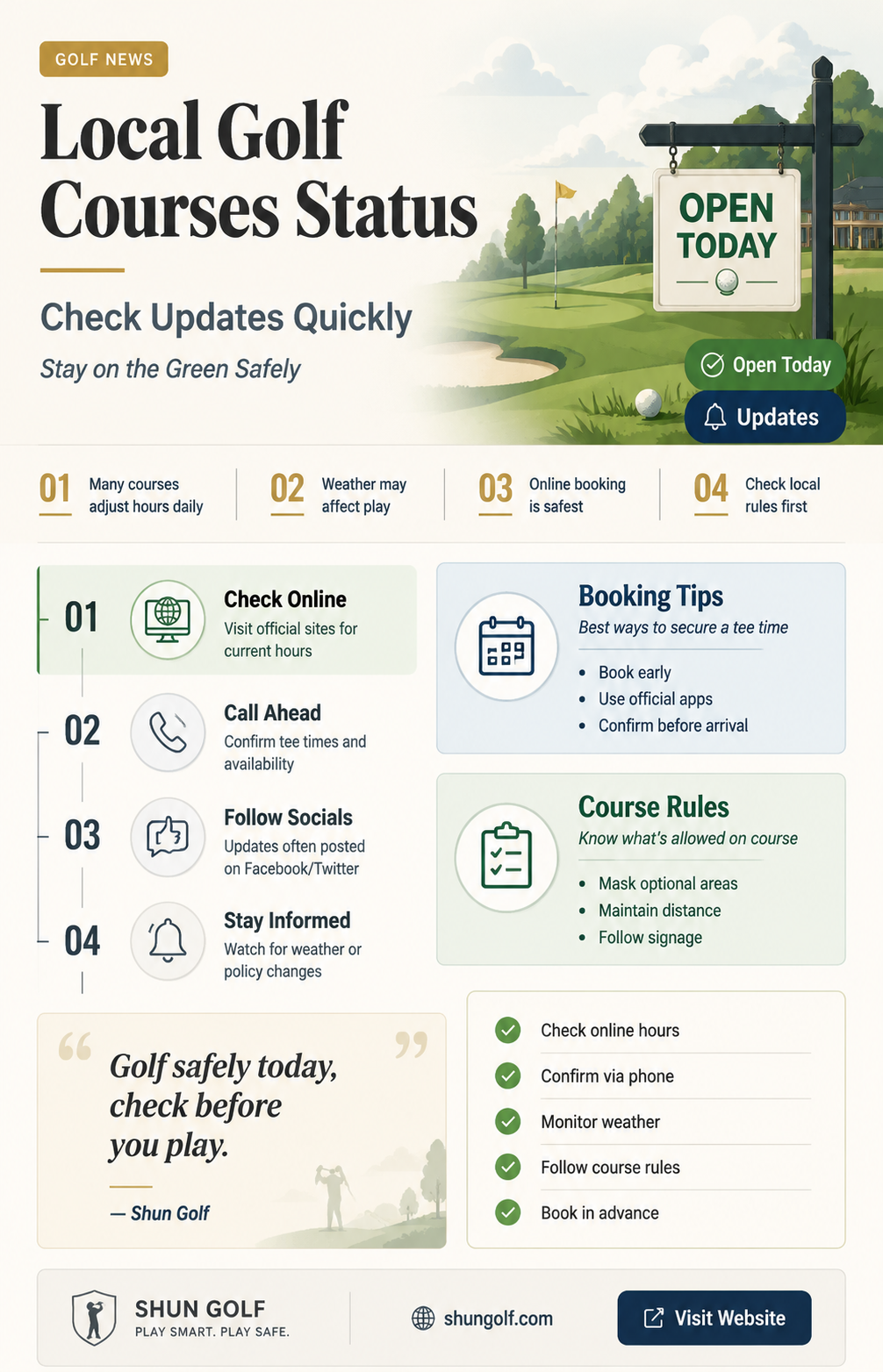 are area golf courses open