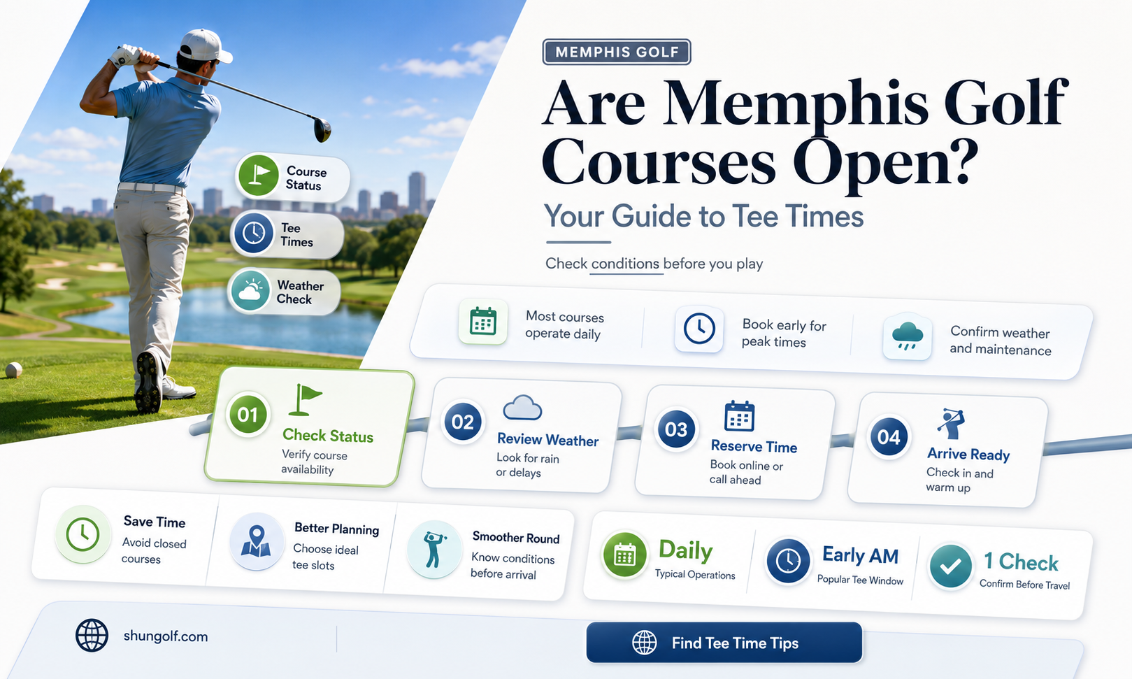 are golf courses open in memphis