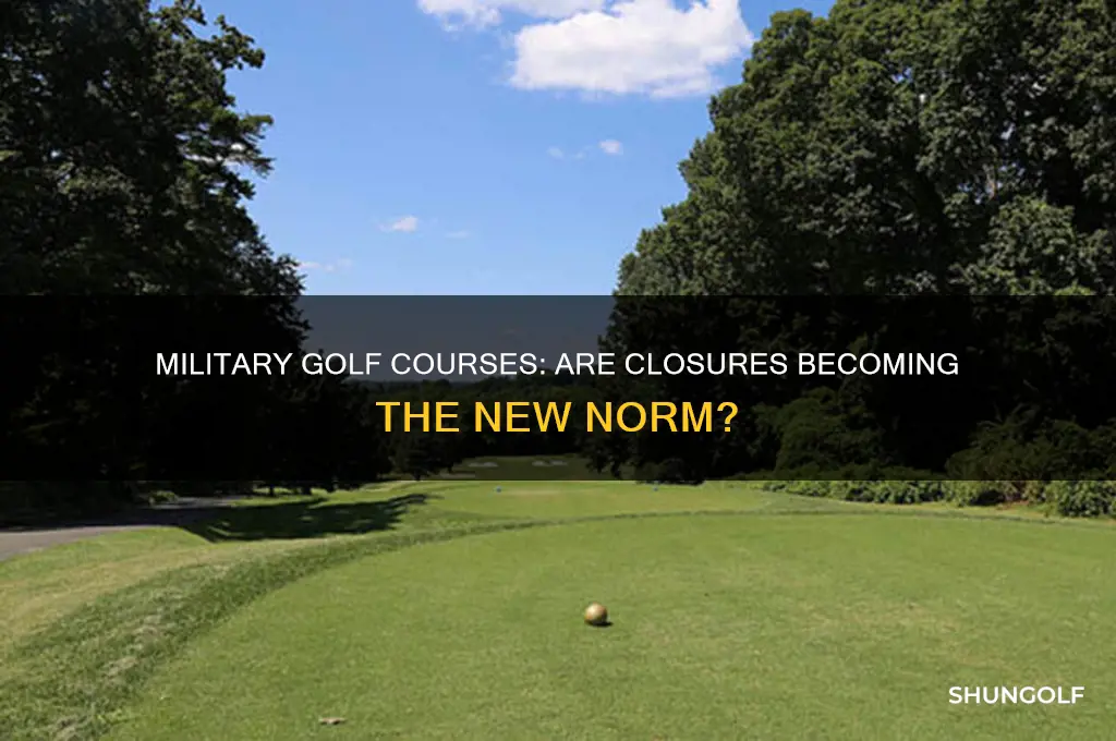 are military golf courses closing