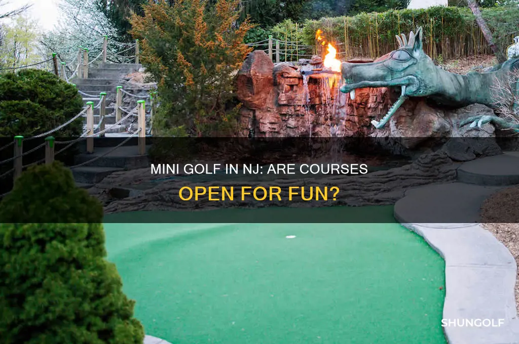 are mini golf courses open in nj