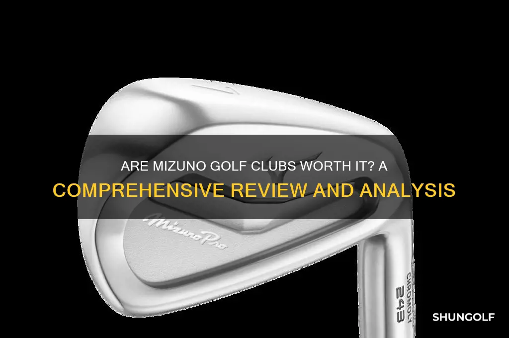 are mizuno good golf clubs