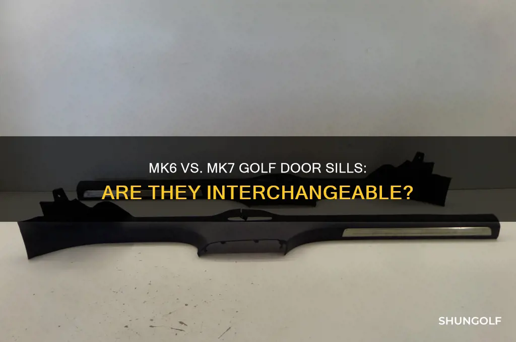are mk6 and mk7 golf door sills same