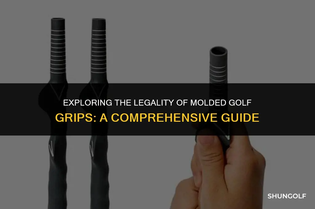 are molded golf grips legal