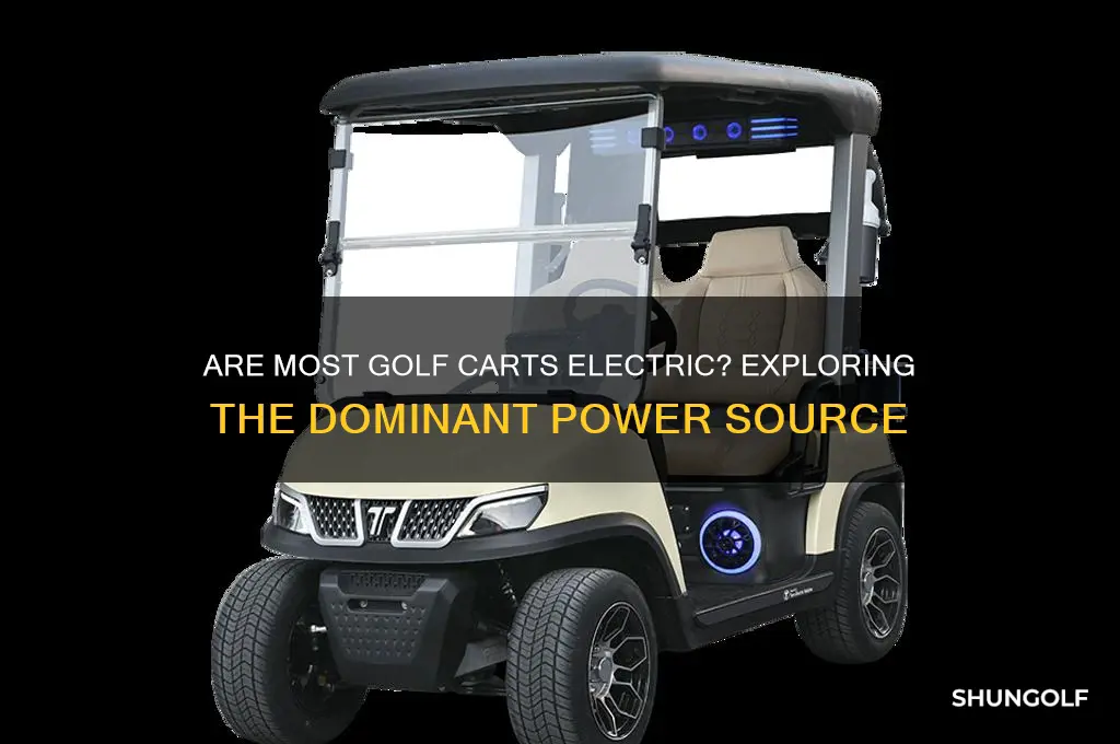 are most golf carts electric