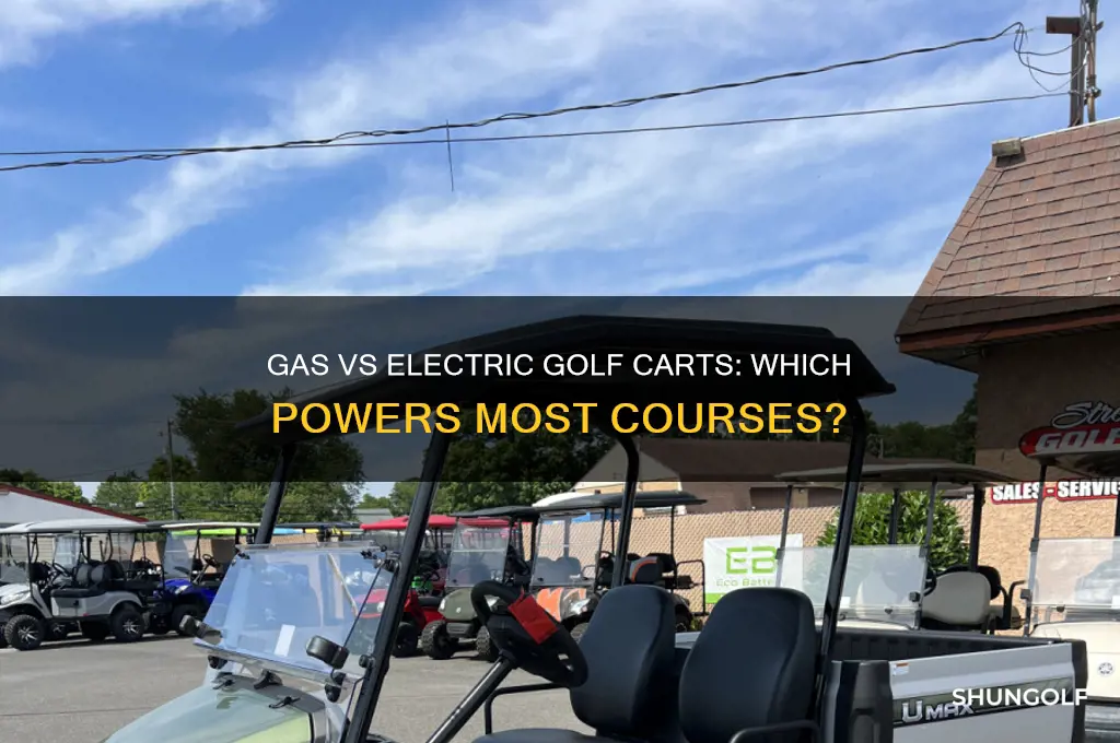are most golf carts gas or electric