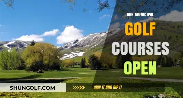 Are Municipal Golf Courses Open? A Comprehensive Guide for Golfers