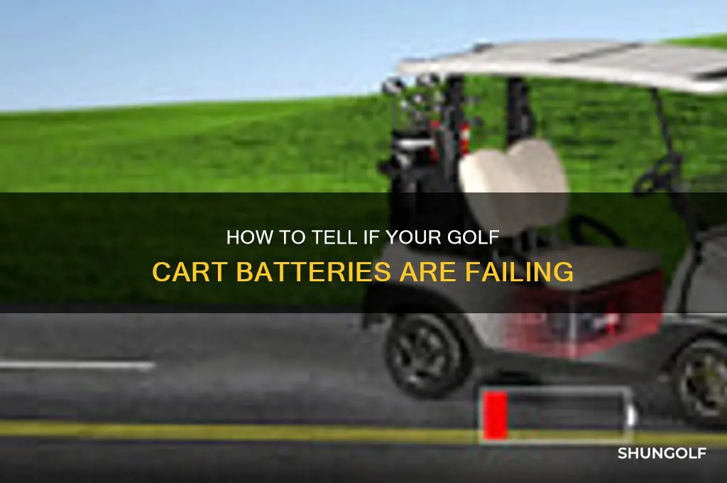 are my golf cart batteries bad