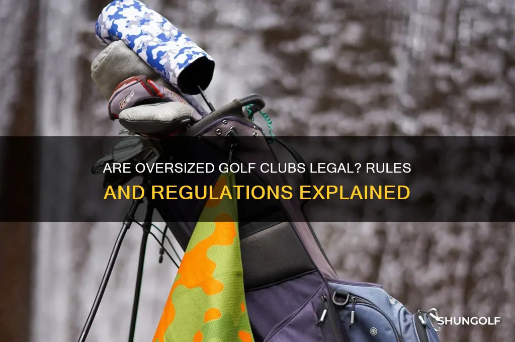are over sized golf clubs legal