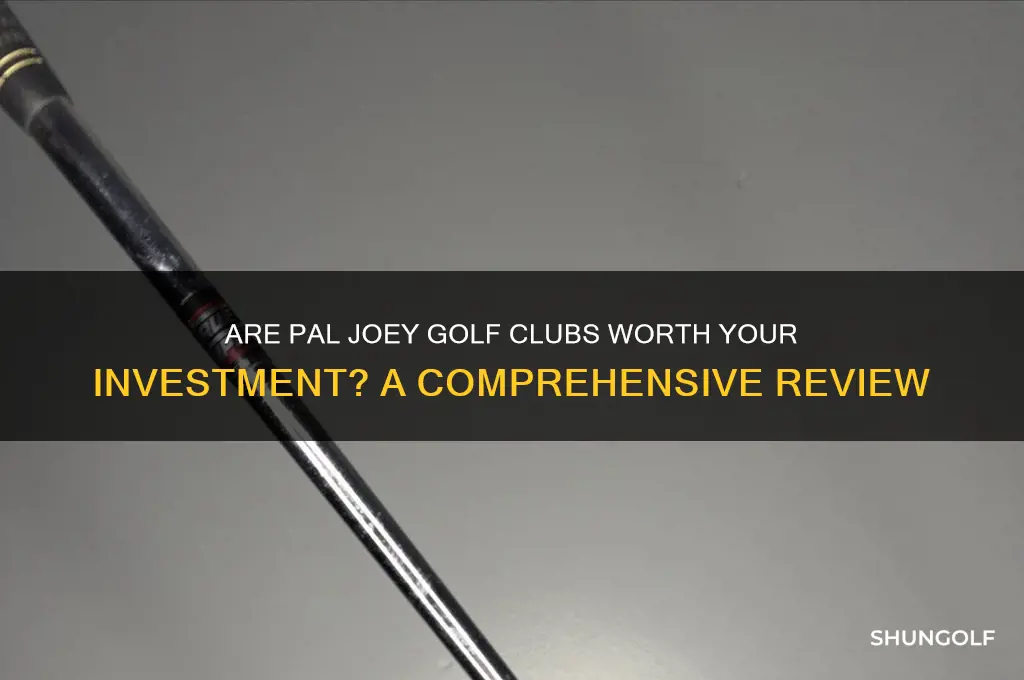 are pal joey golf clubs good