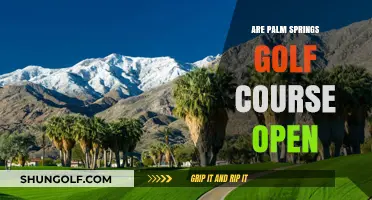 Palm Springs Golf Courses: Current Open Status and Updates