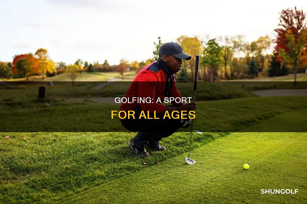 are people golfing