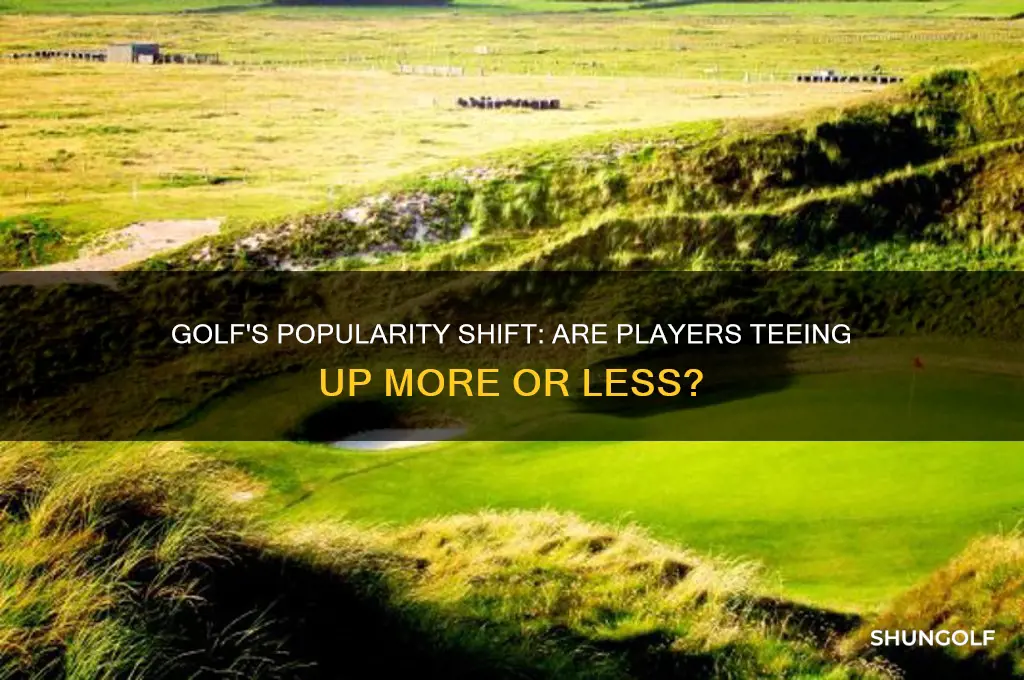 are people playing more golf or less golf recently