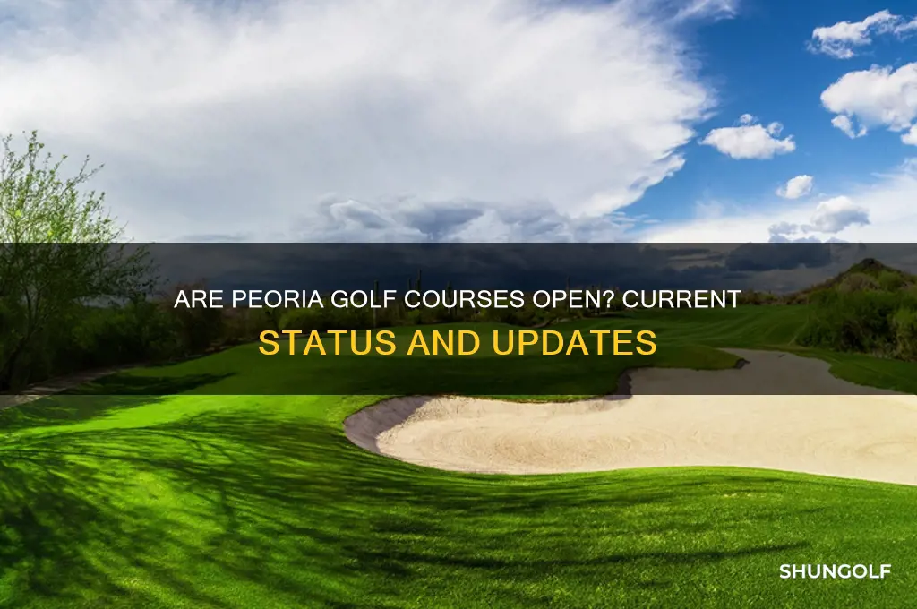 are peoria golf courses open