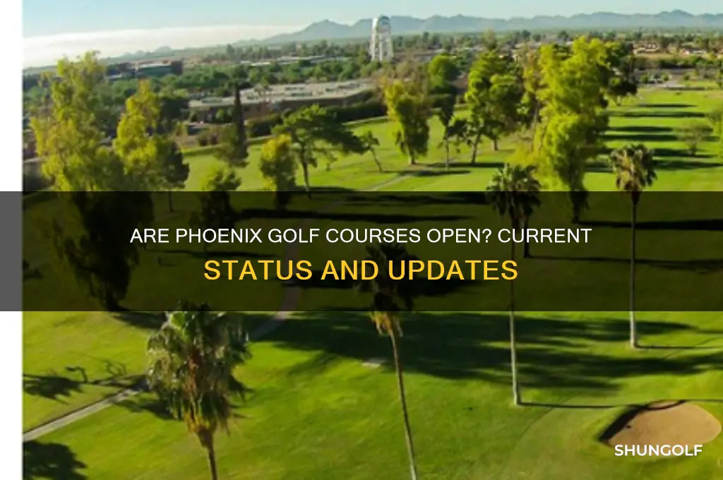 are phoenix golf courses open