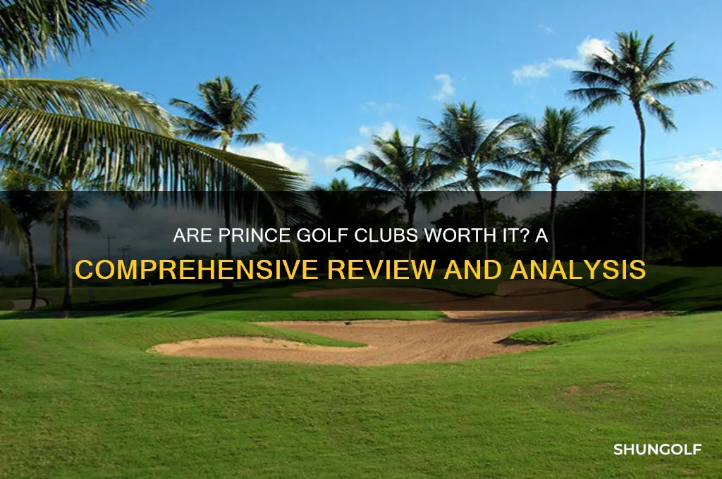 are prince golf clubs any good