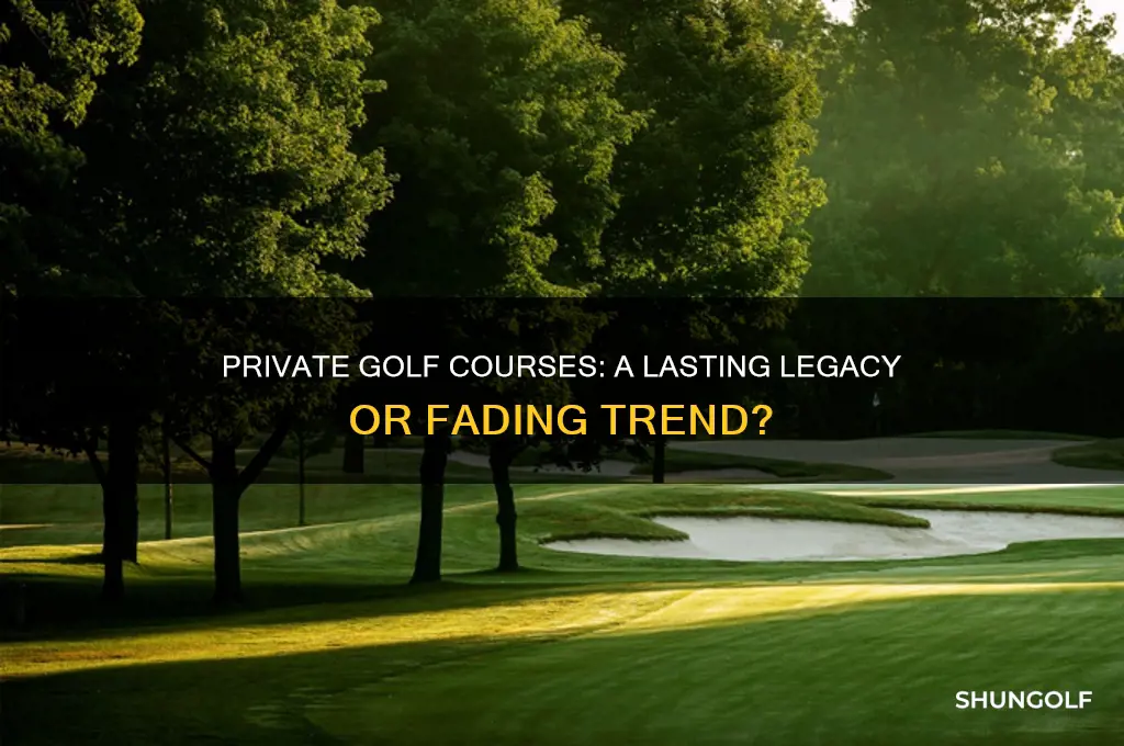 are private golf courses hear to stay