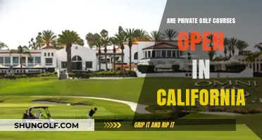 Are Private Golf Courses Open in California? Current Status Explained