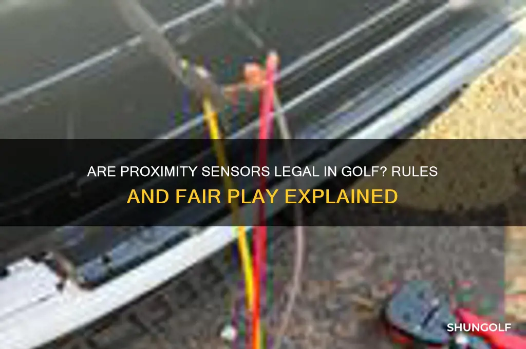 are proximity sensors allowed in a round of golf