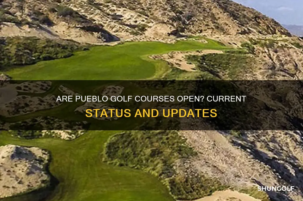 are pueblo golf courses open