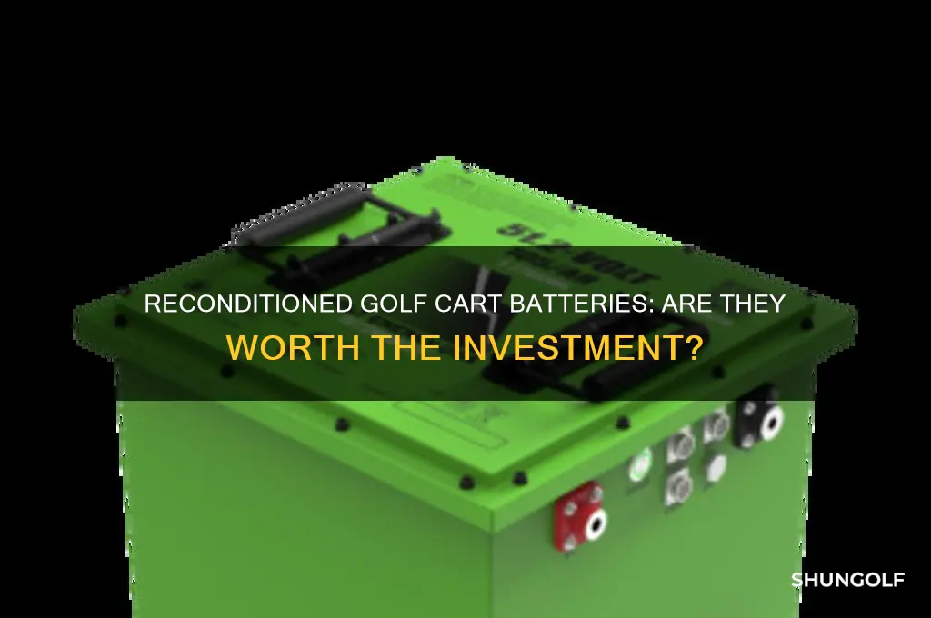 are reconditioned golf cart batteries any good