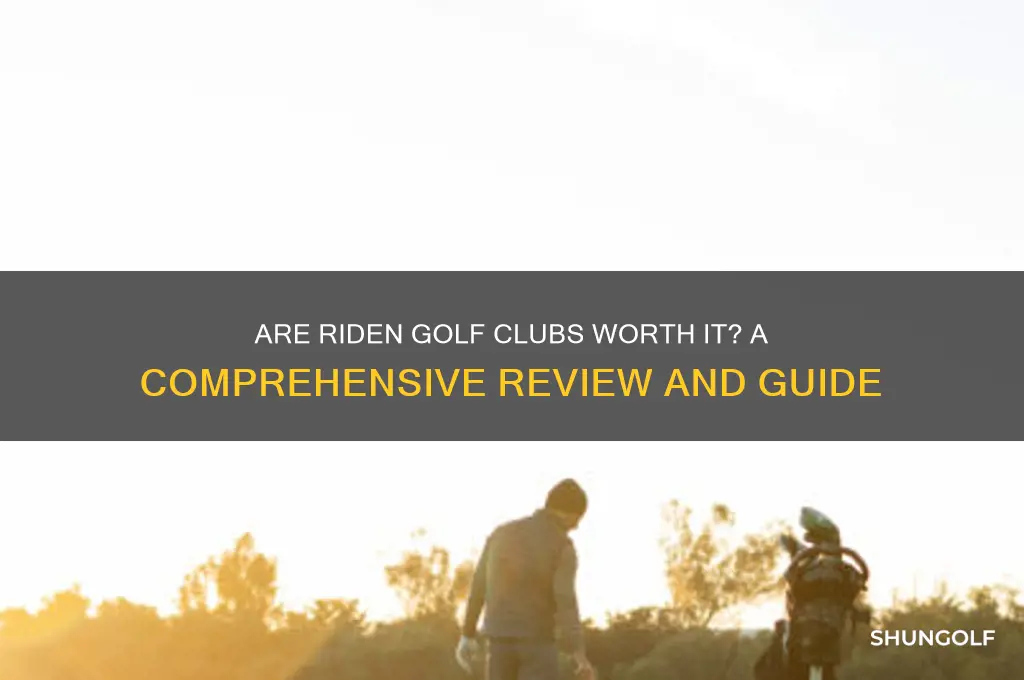 are riden golf clubs good