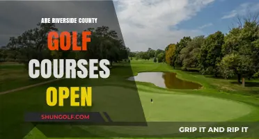 Riverside County Golf Courses: Current Open Status and Updates