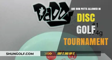 Exploring the Rules: Are Run Putts Permitted in Disc Golf Tournaments?