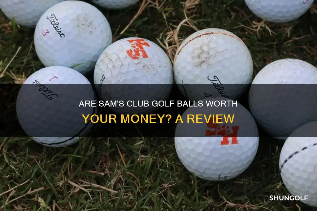 are sams club golf balls any good