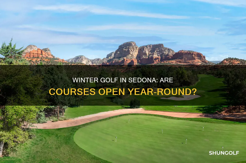 are sedona golf courses open in winter