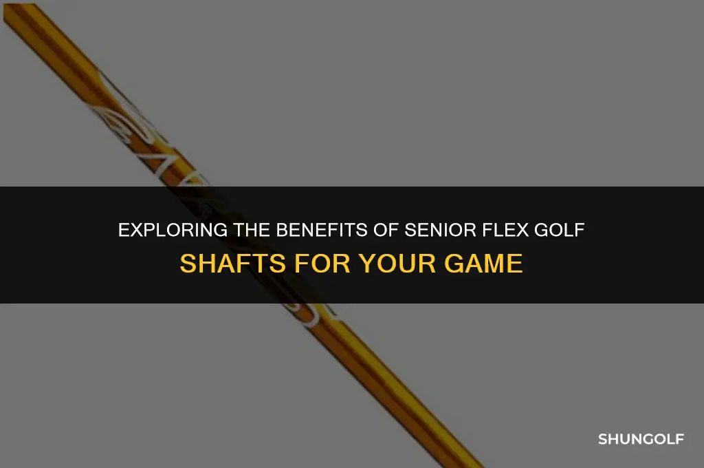 are senior flex golf shafts easier on the body