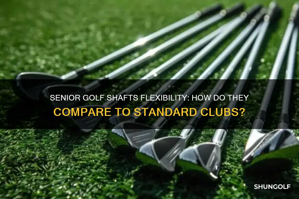 are senior golf shafts more flexible than other clubs