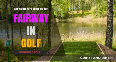 Are Small Tees Legal on the Fairway in Golf?