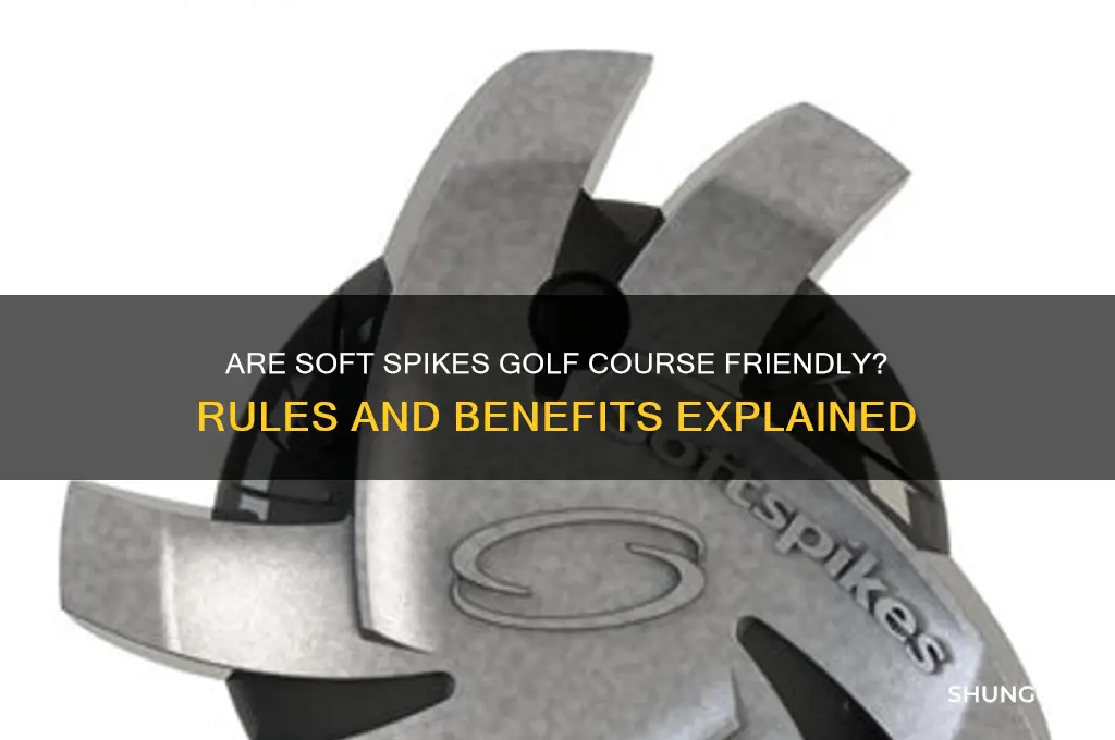 are soft spikes allowed on golf courses