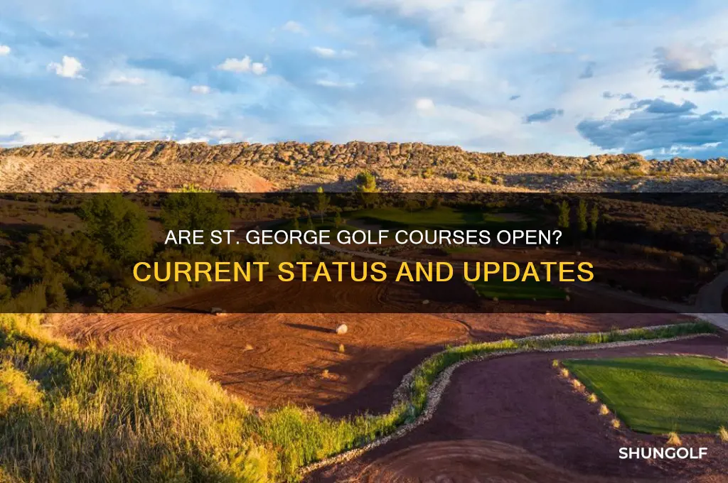 are st george golf courses open