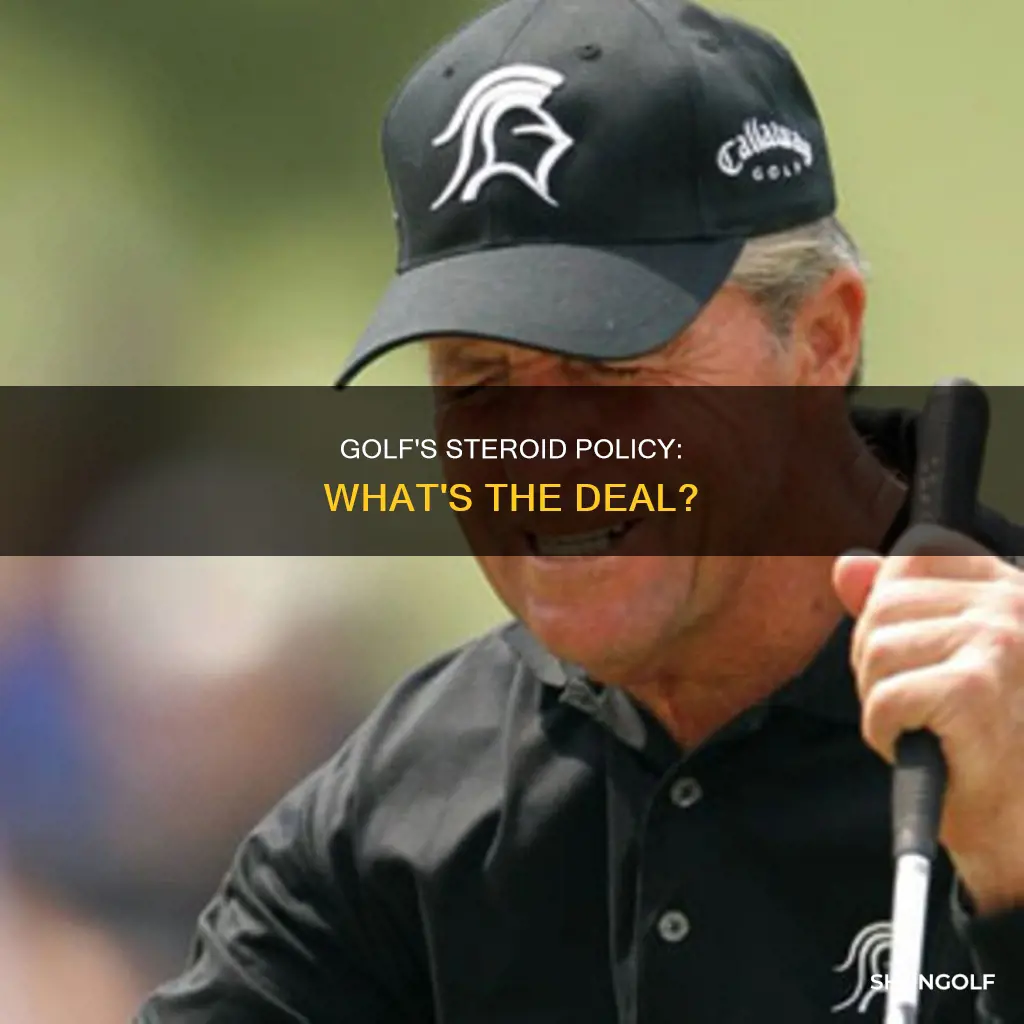 are steroids banned in golf