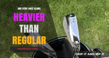 Stiff vs. Regular Golf Clubs: Unraveling Weight Differences and Performance