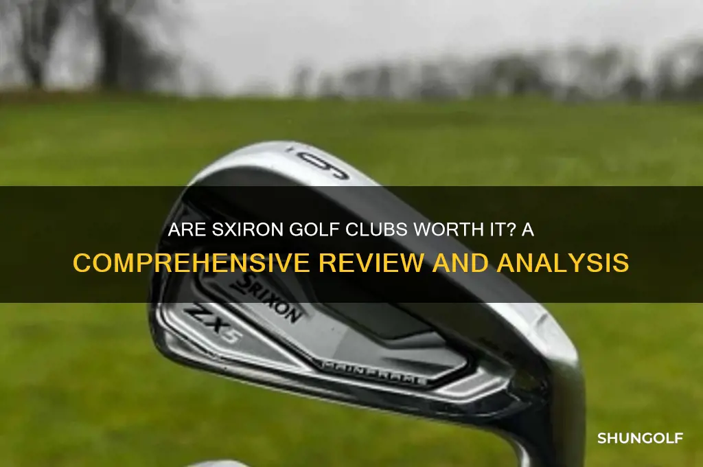 are sxiron golf clubs any good