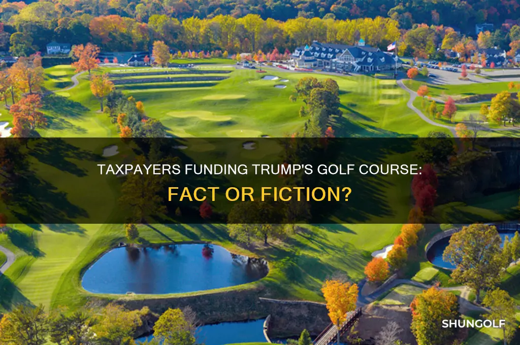 are taxpayers pying fir trumps golf course