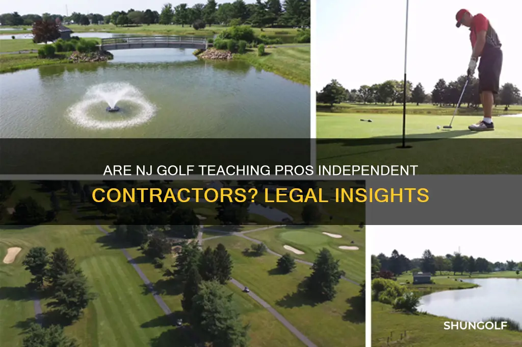 are teaching golf professionals independent contractors in new jersey