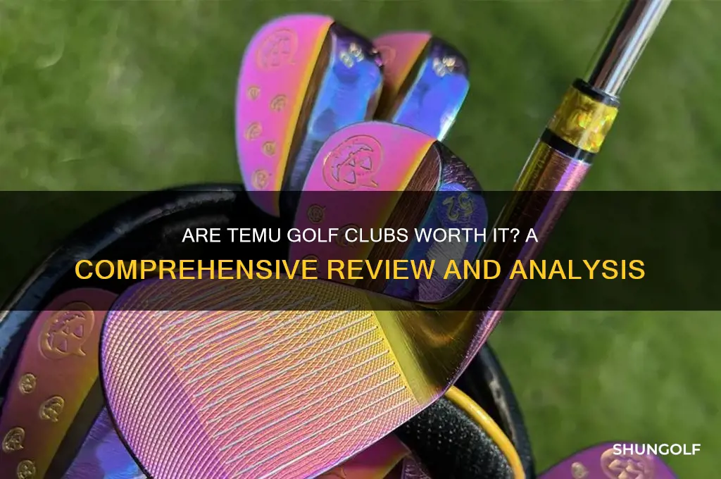 are temu golf clubs any good
