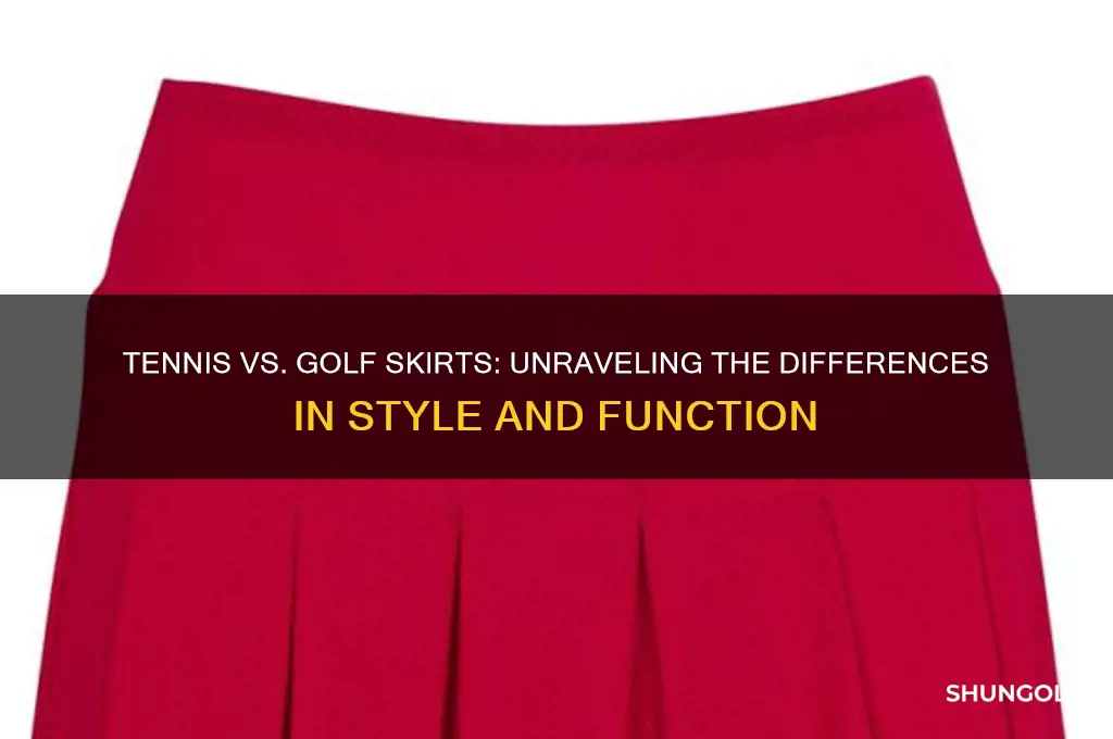 are tennis and golf skirts the same