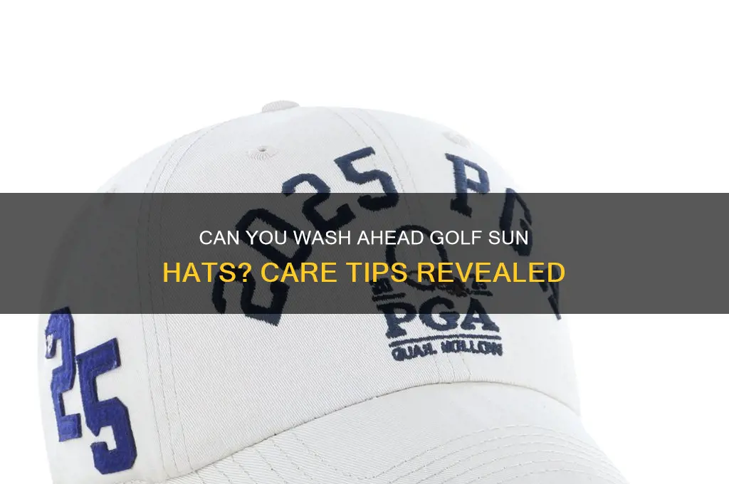 are the ahead golf sun hats washable