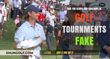 Are Golf Tournament Cheers and Claps Authentically Spontaneous or Staged?