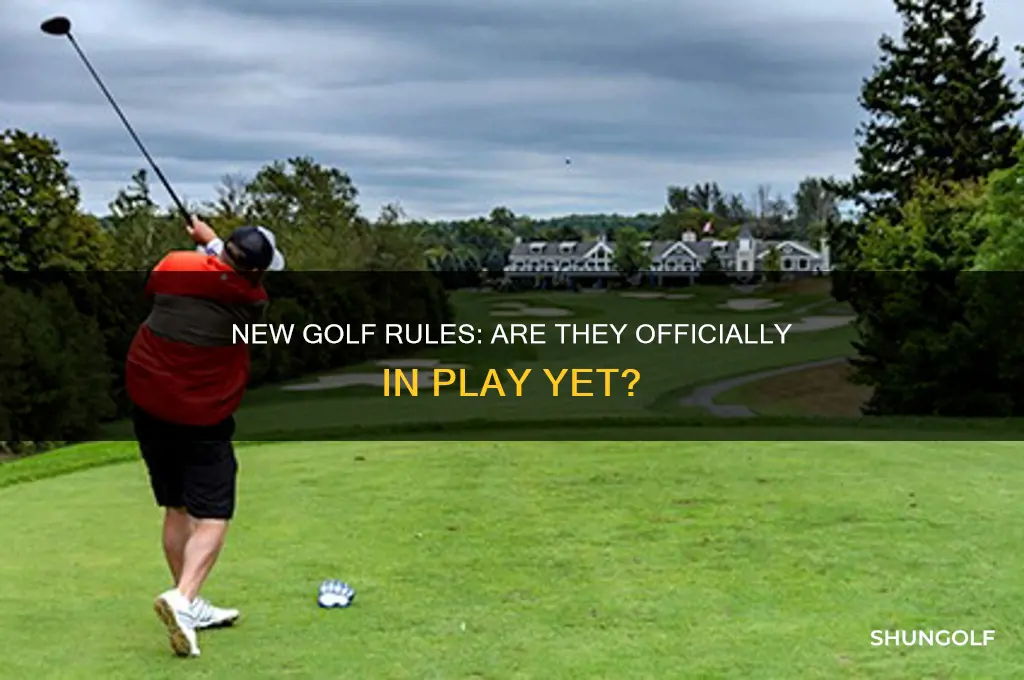 are the new golf rules in effect yet