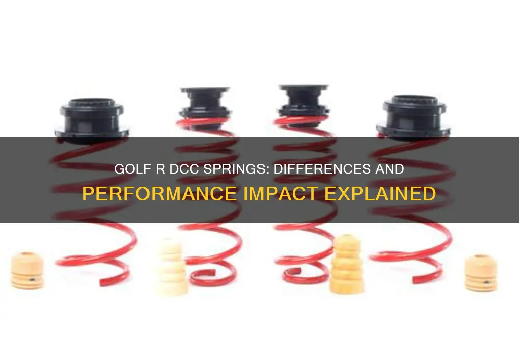 are the springs different for golf r with dcc